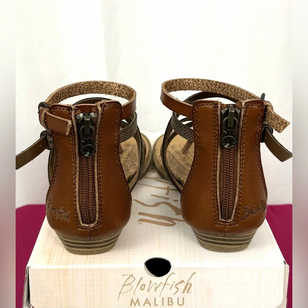 Blowfish Malibu Big Girls 4 Gladiator Bungalow Brown/Bronze Strappy Sandals NIB